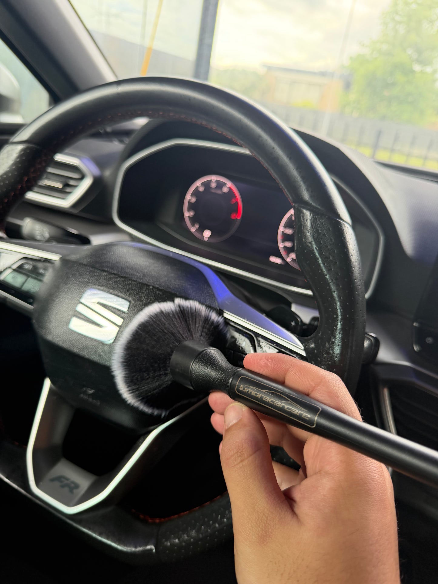 Auto Detail Kwast – Zachte Reinigingsborstel voor Interieur & Exterieur